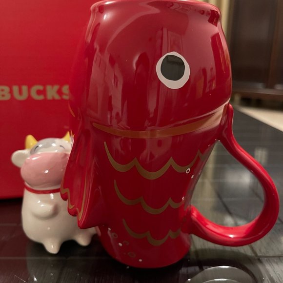 Starbucks China CNY 2021 Fish w/Cow Mug